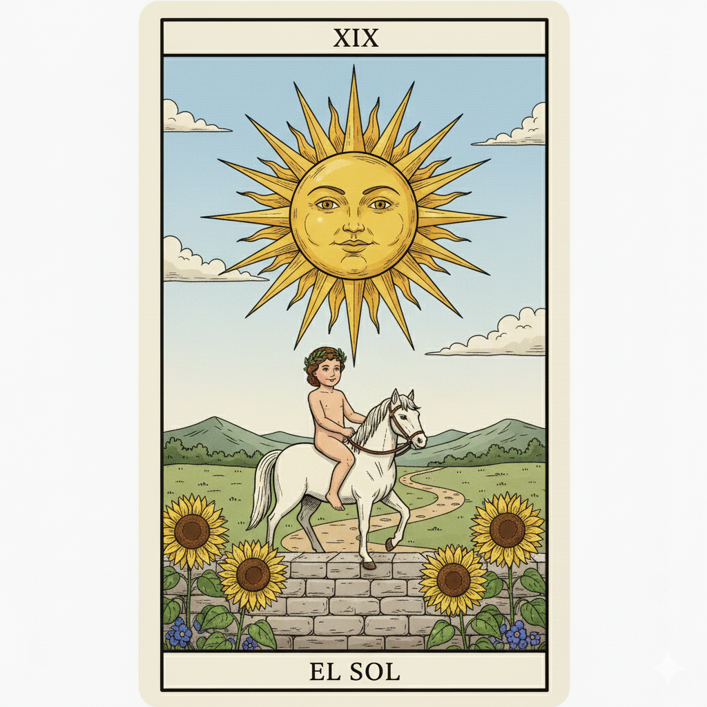 El Sol (XIX) - Significado del Tarot | Mystical Visions | Mystical Visions