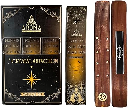 Incienso Aromasenses Ojo de Tigre con Minerales - Pack 12 Cajas + Piedras - ritual-tools - Tienda Esotérica Online