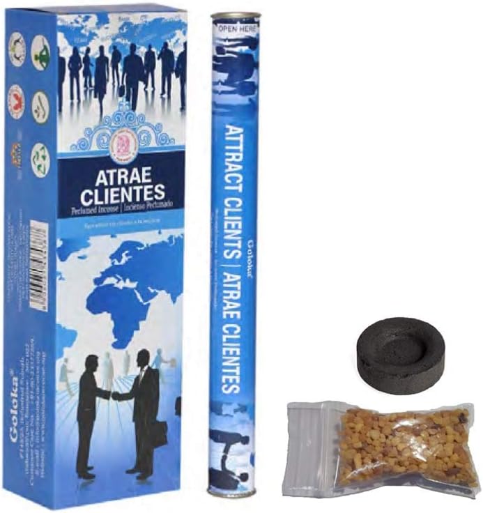 Incienso Goloka Atrae Clientes - Pack Varillas + Granos + Carbón - ritual-tools - Tienda Esotérica Online
