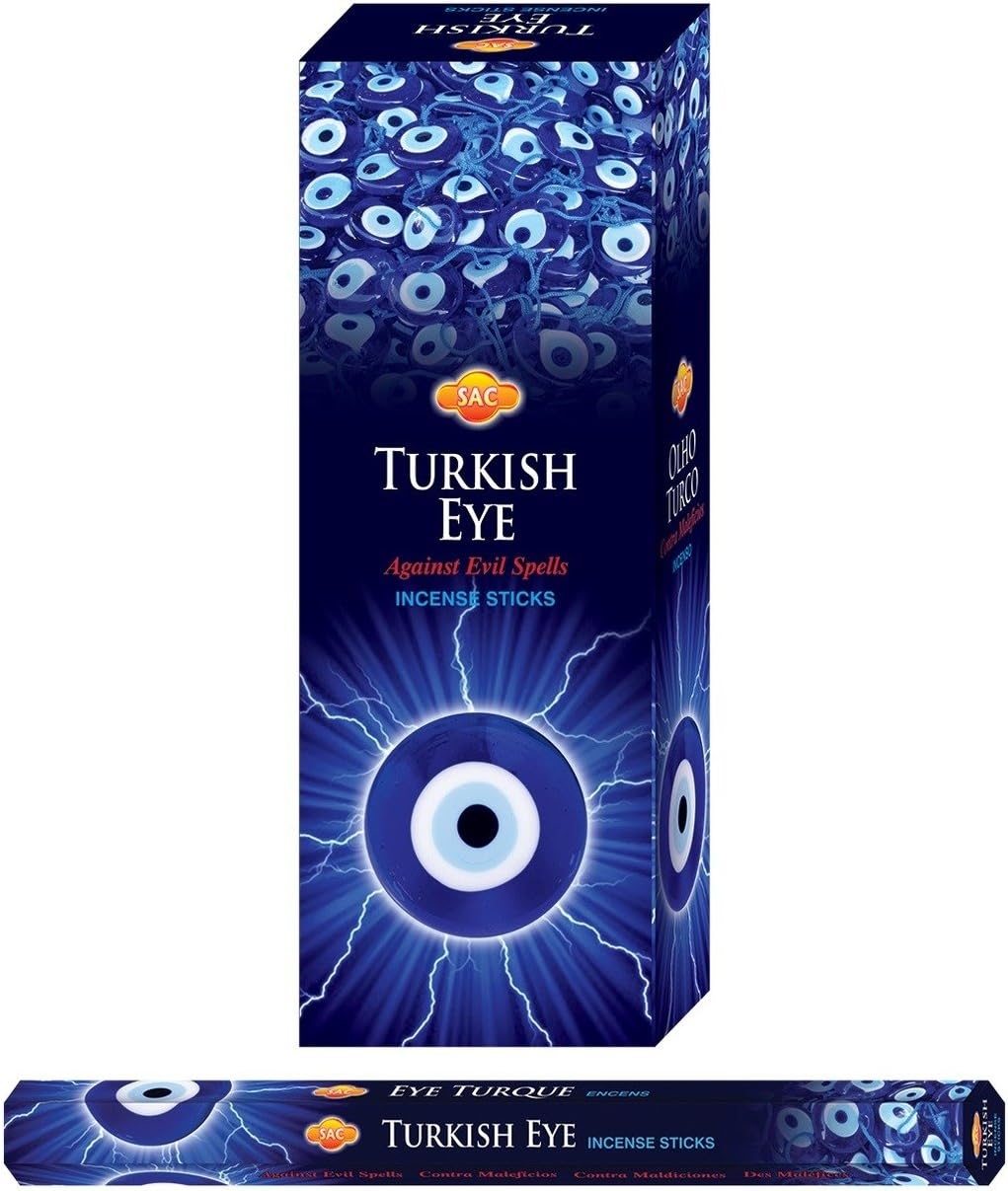 Incienso SAC Ojo Turco Protección - 120 Varillas Contra Mal de Ojo - ritual-tools - Tienda Esotérica Online
