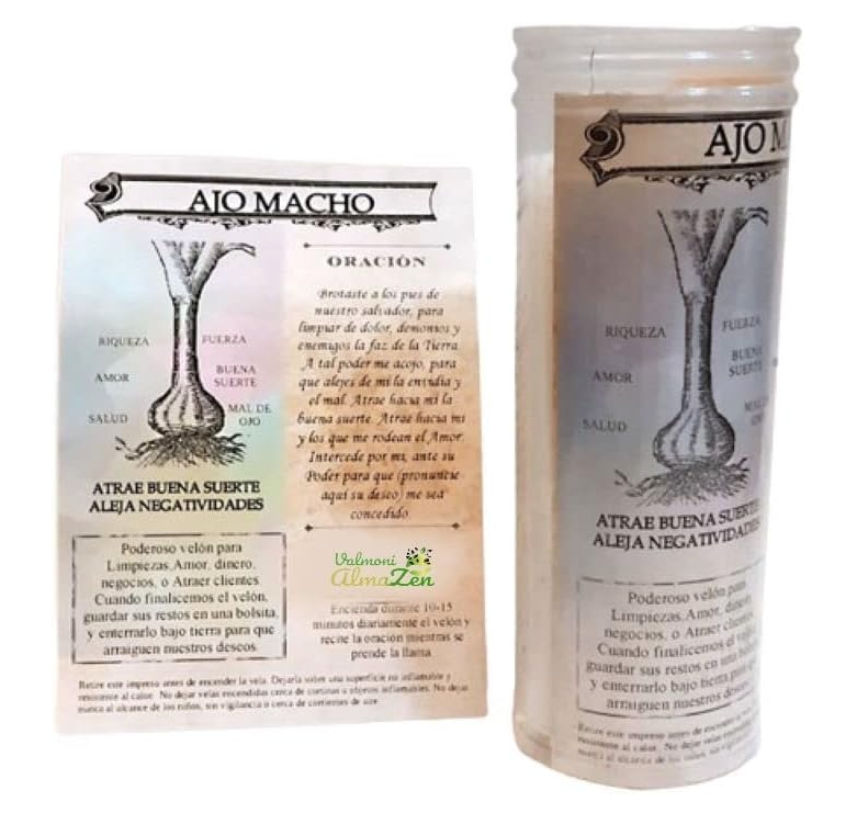 Velón Ajo Macho - Buena Suerte y Protección - ritual-tools - Tienda Esotérica Online